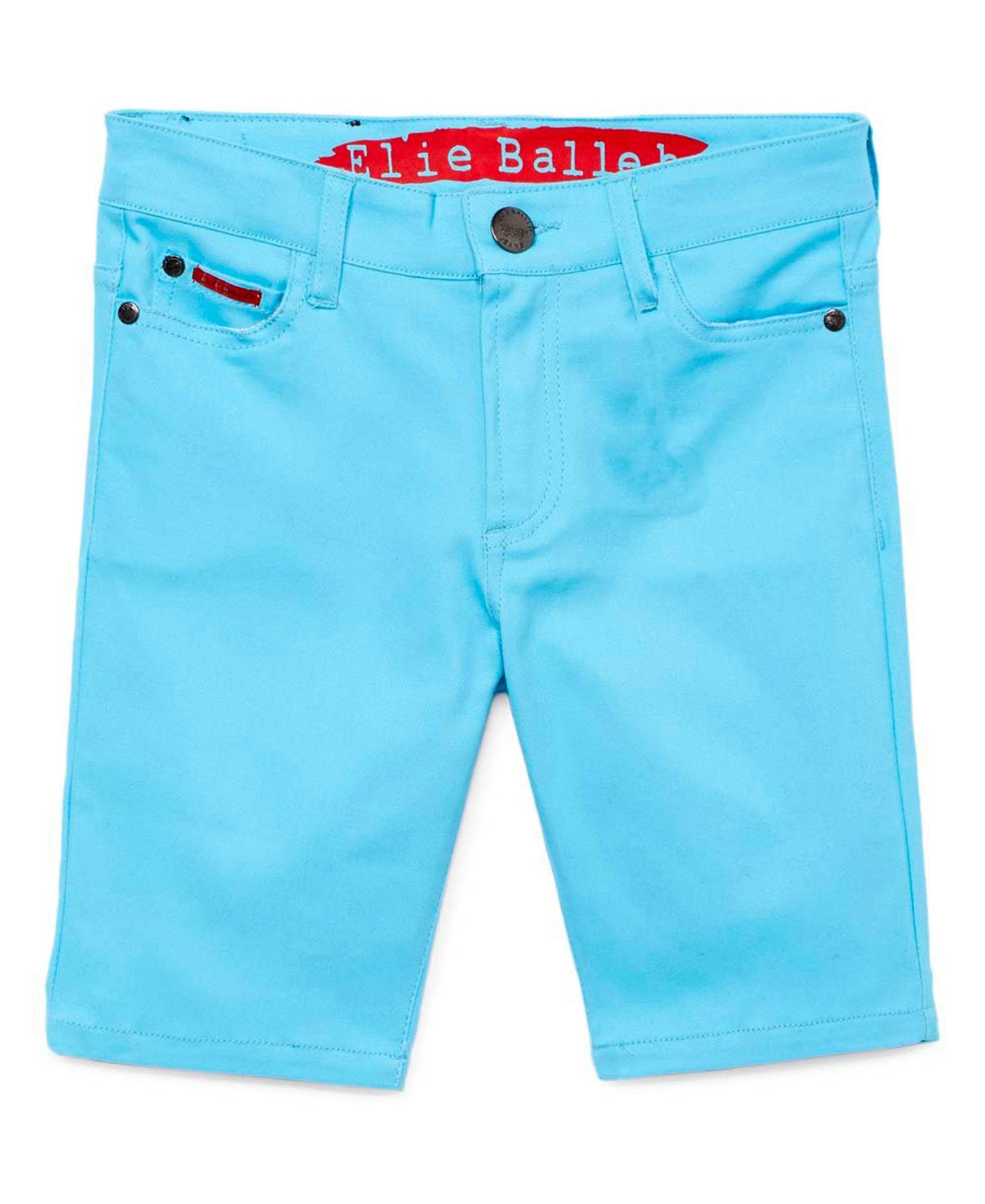 Elie Balleh Big Boys Aqua Cotton Twill Short