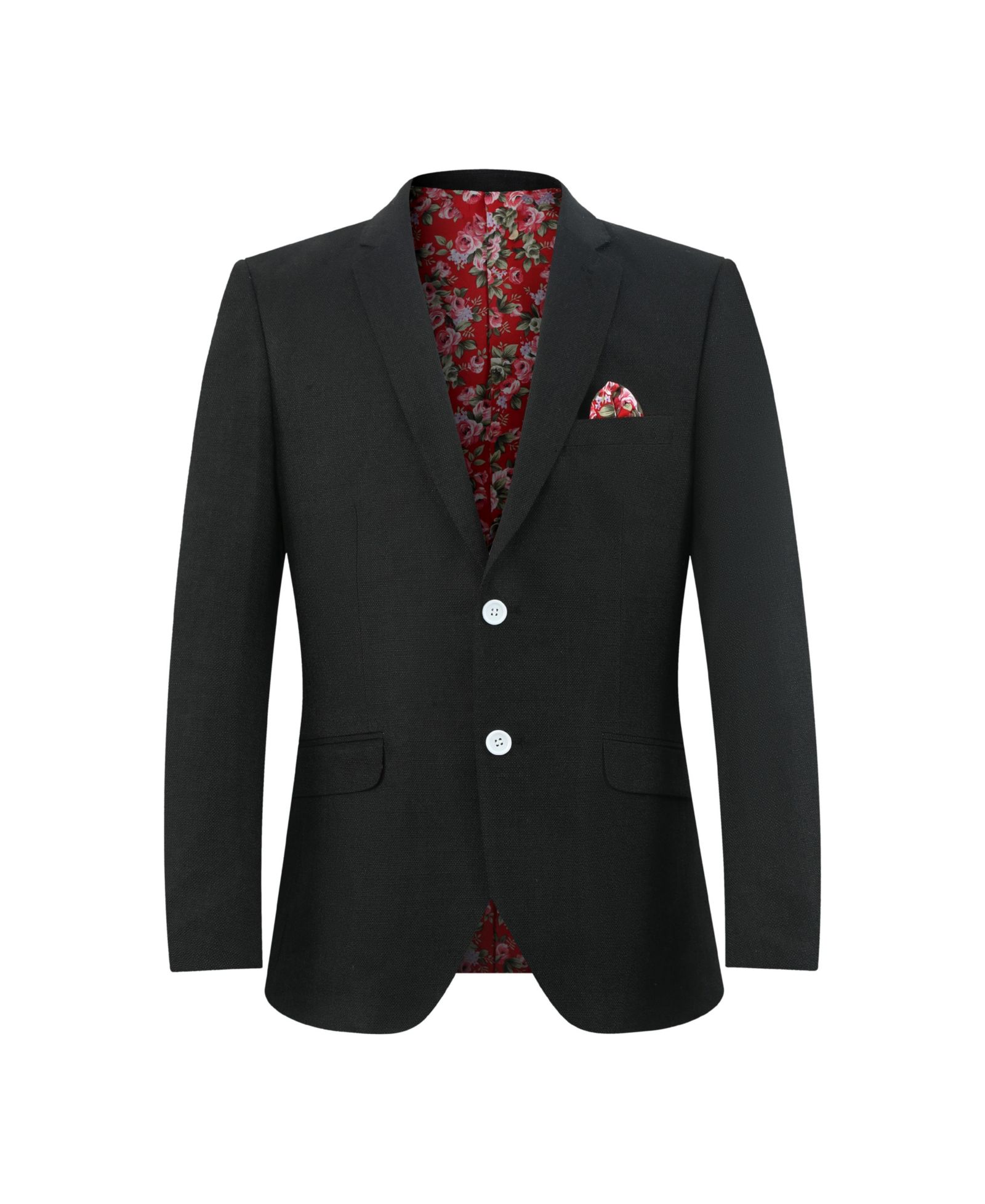 Elie Balleh Boys Black Slim Fit Clasic Melange Jacket