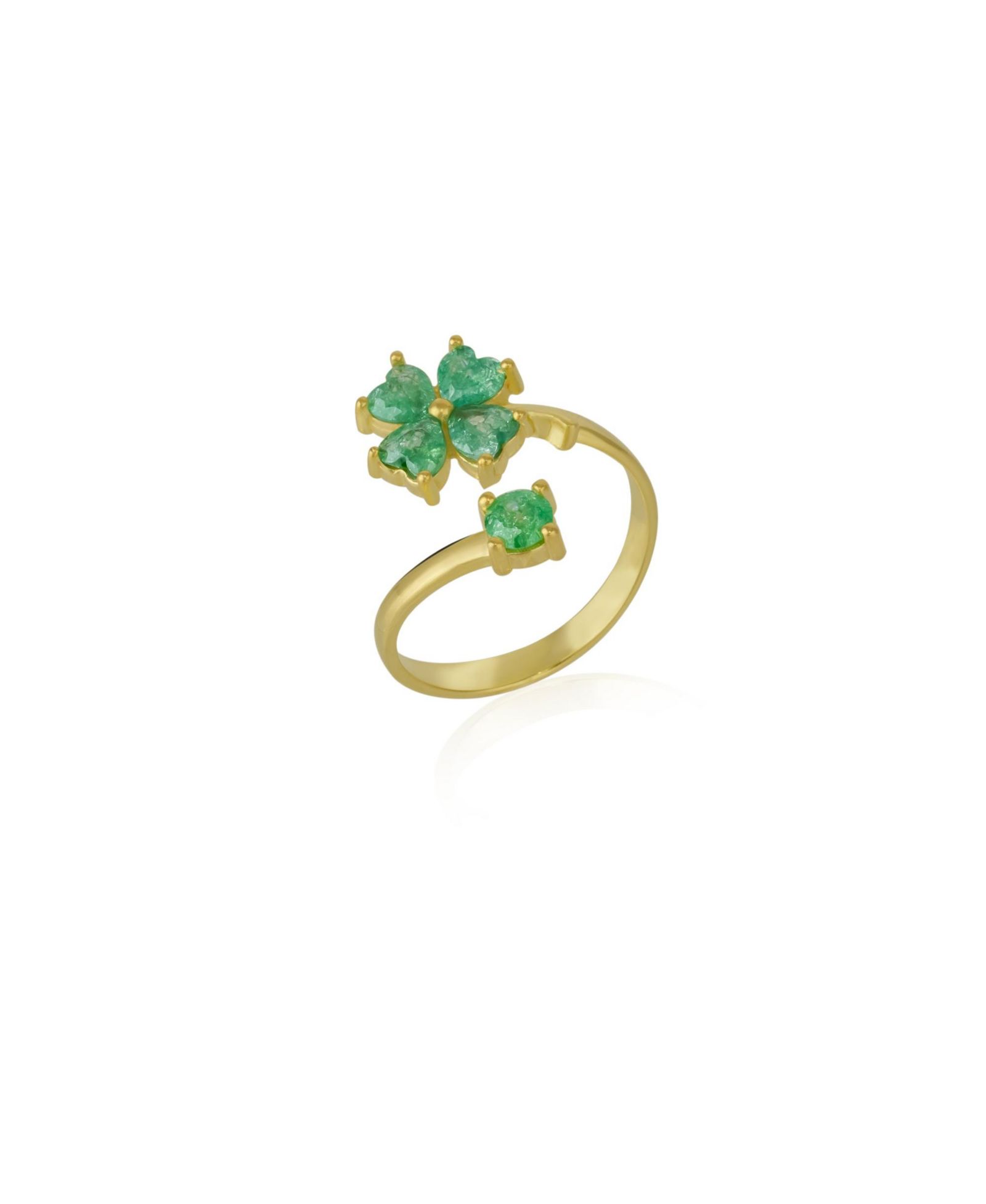 Кольцо Spero London Four Leaves Clover Luck Sterling