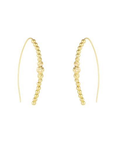 Spero London Beaded Pull Through Sterling Earrings