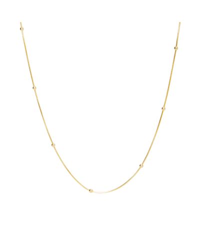Spero London Italian Bead Chain Sterling Satellite Necklace