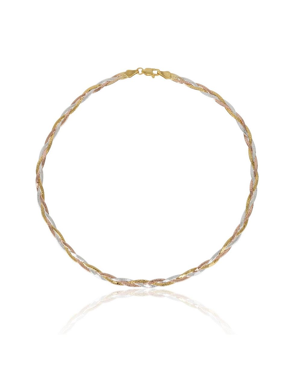Spero London and Spiral Sterling серебряное плоское ожерелье