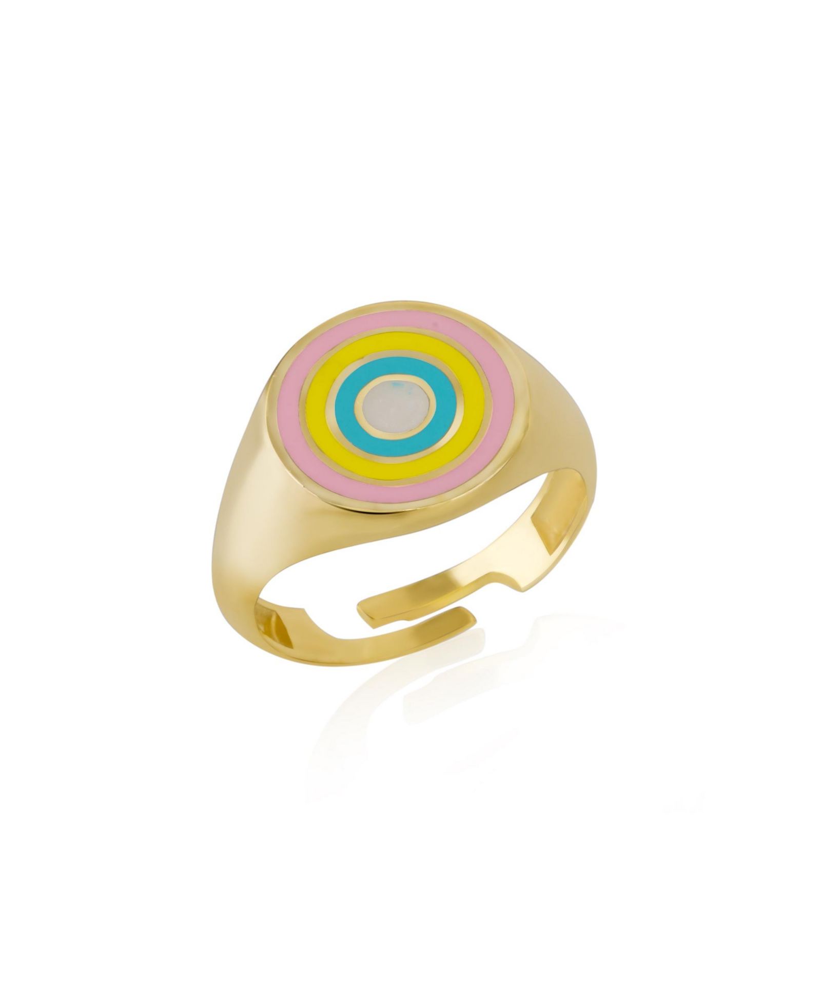 Печатка Spero London Enamel Round Sterling