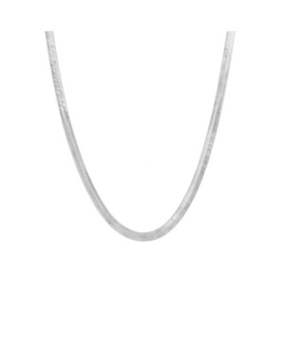 Spero London Цепочка Snake из стерлингового серебра с узором Herringbone