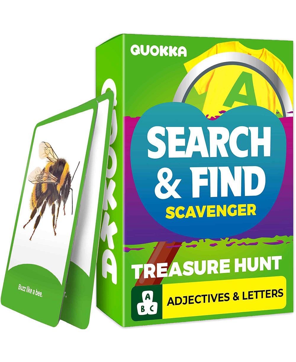 Quokka Scavenger Hunt Party 50-Card Game, Ages 4-8