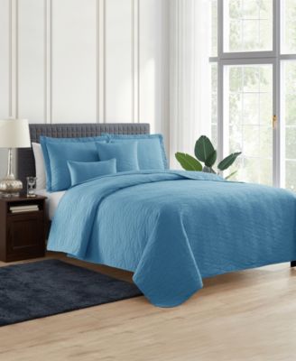 Nestl Ellipse Embossed 5-Piece Quilt Set, King/California King