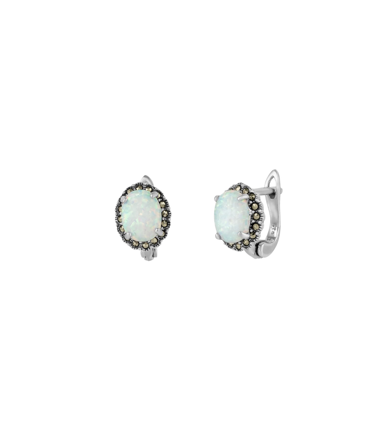 Серьги Spero London Opal с камнем Marcasite