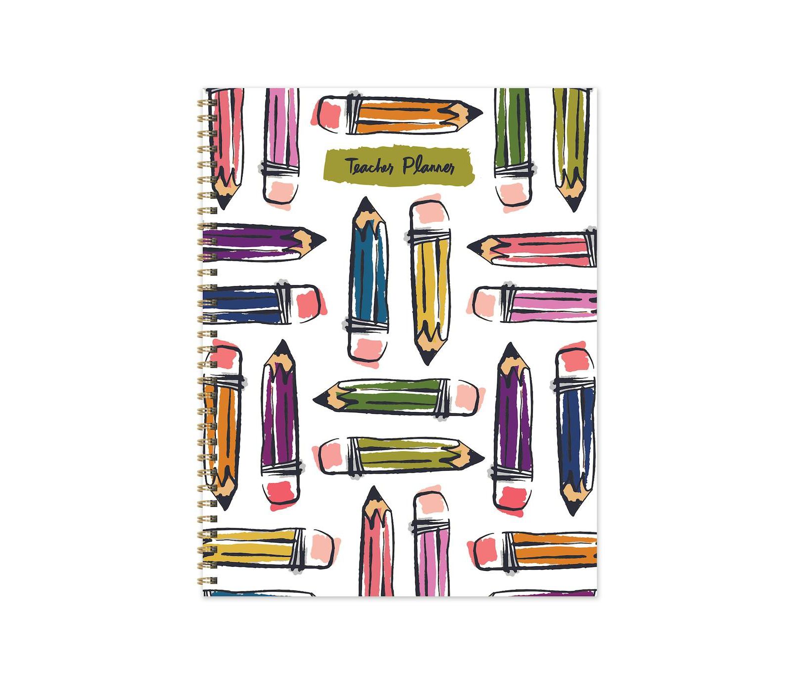 Ежедневник-планировщик уроков Large Undated Pencils Teacher & Homeschool Lesson Planner