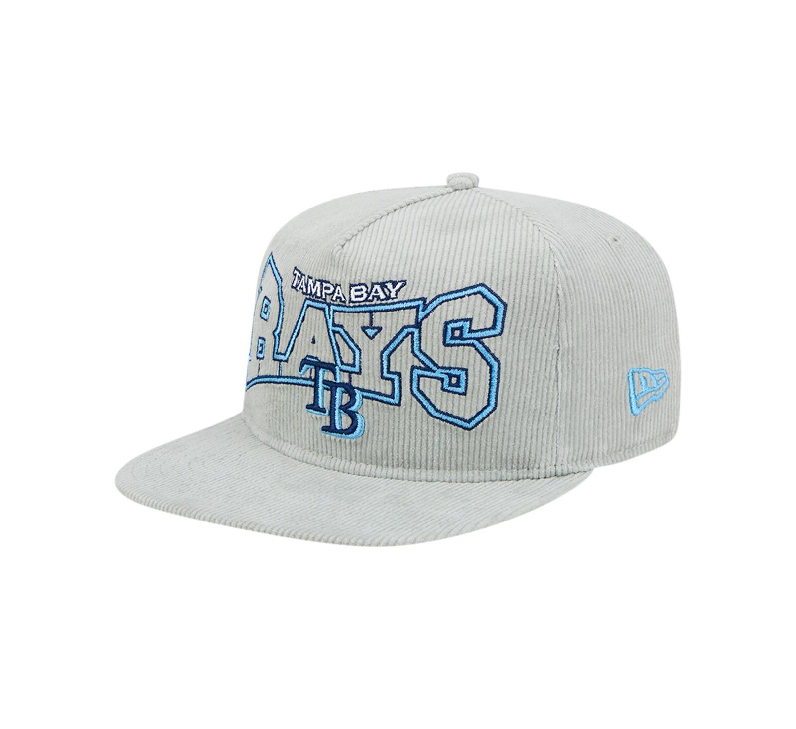 New Era Men's Gray Tampa Bay Rays Corduroy Golfer Snapback Hat