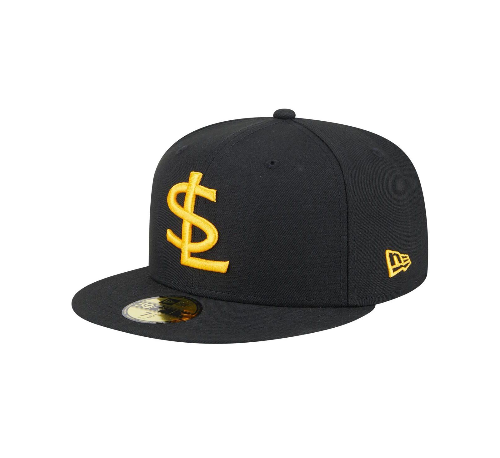 Мужская кепка New Era Salt Lake Bees Authentic Collection 59FIFTY черная/белая