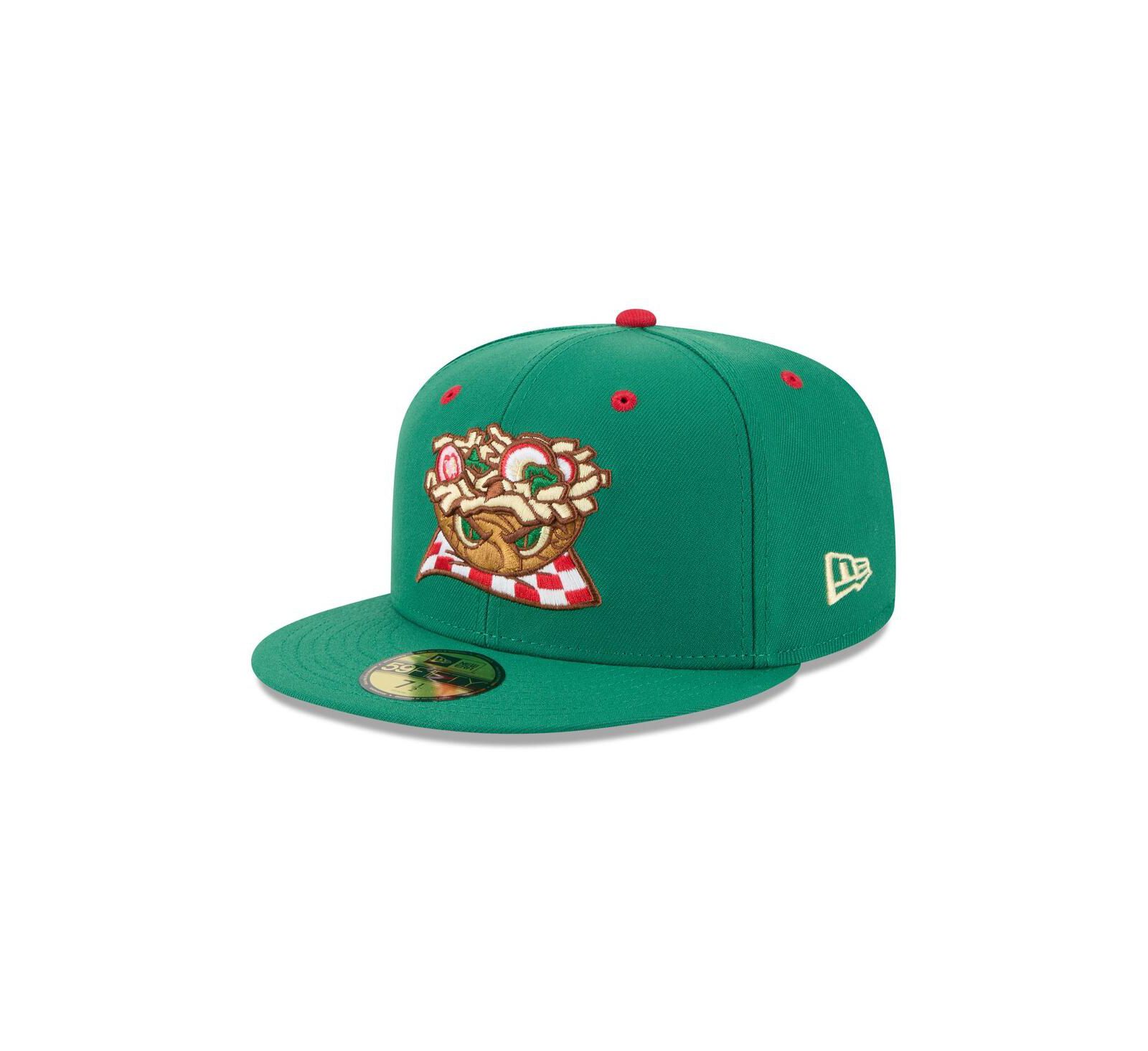 New Era Мужская кепка 59FIFTY fitted Akron RubberDucks Theme Nights Green
