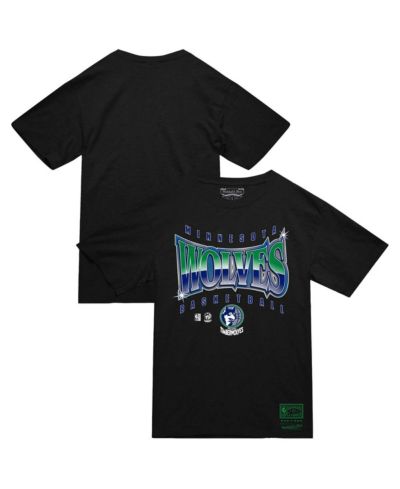 Mitchell & Ness Мужская футболка Minnesota Timberwolves Worldwide Collection Glow Up, черная