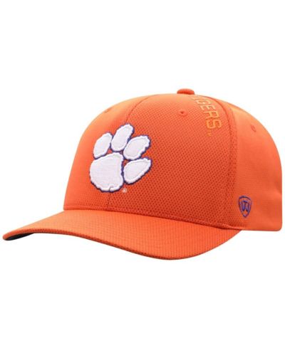 Мужская кепка Top of the World Clemson Tigers Reflex 2.0 Flex Fit оранжевого цвета