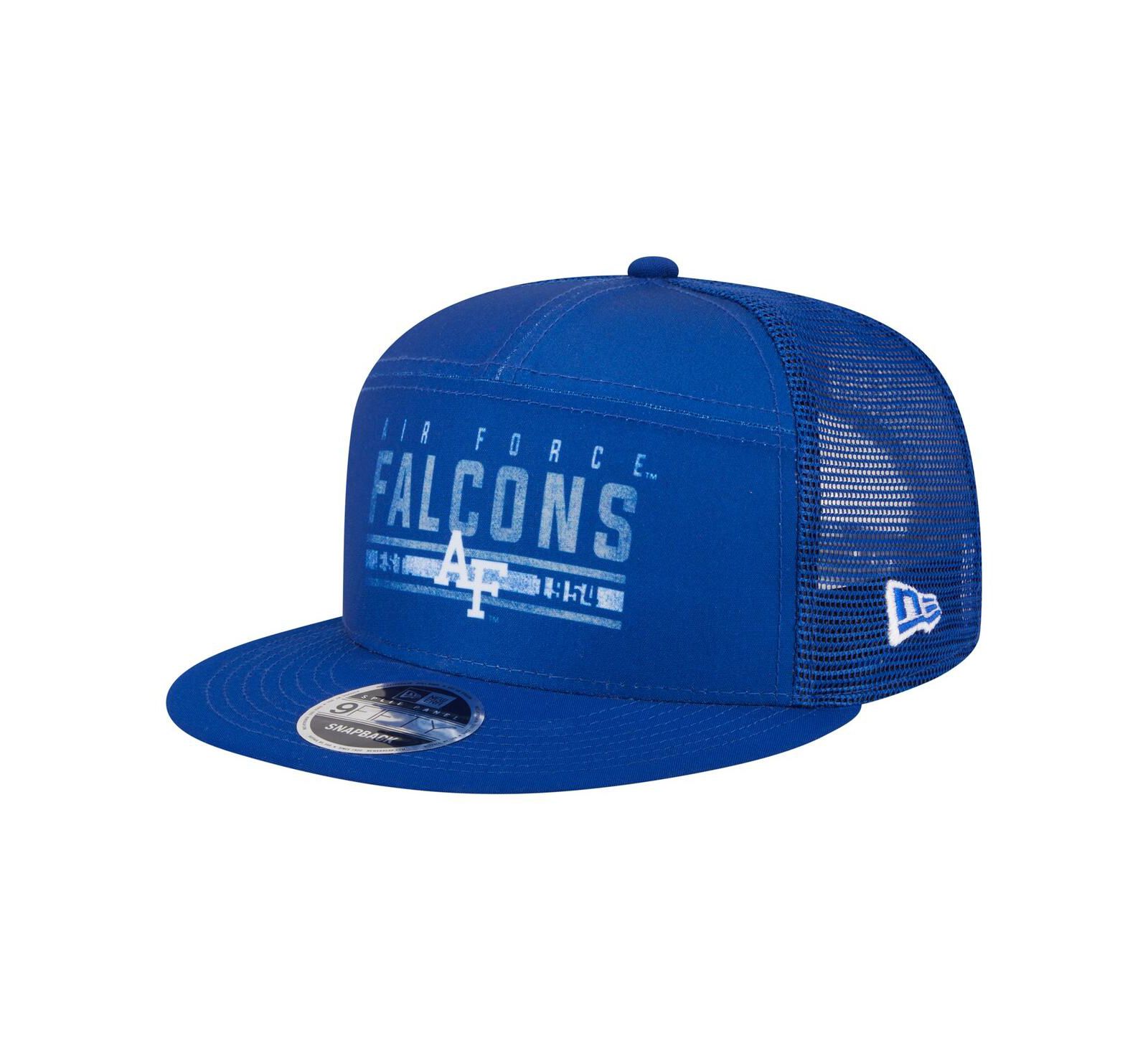 Мужская кепка New Era Royal Air Force Falcons Split Panel 9FIFTY Snapback Trucker