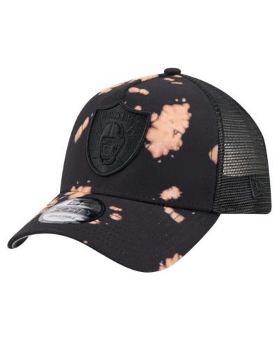 Мужская кепка New Era Las Vegas Raiders Black Bleached 9FORTY A-Frame Adjustable