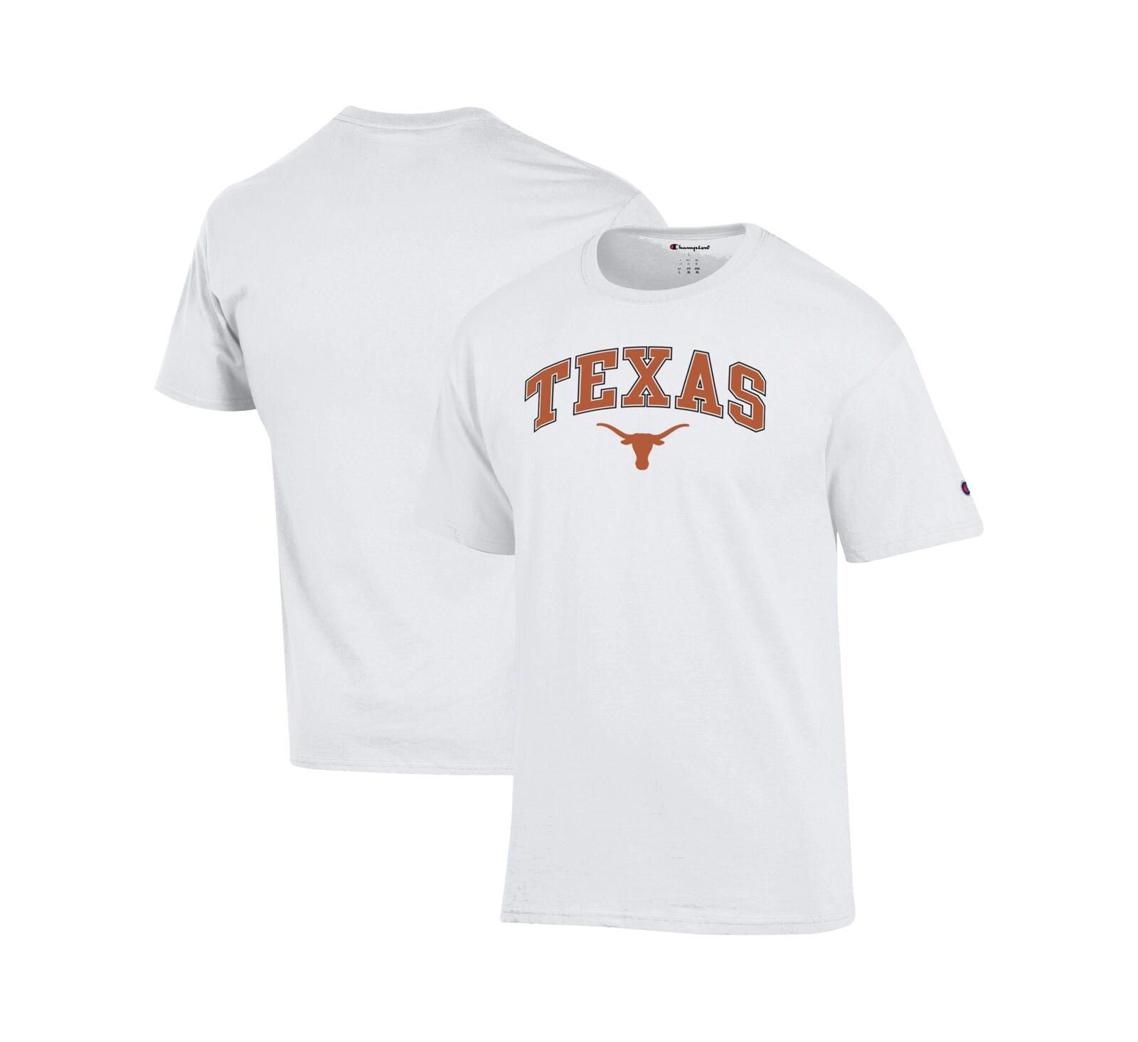 Мужская футболка Champion Texas Longhorns с арочным логотипом, белая