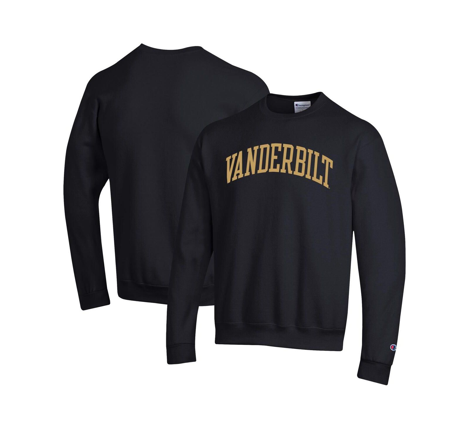 Свитшот Champion Men's Black Vanderbilt Commodores Basic Arch Fleece Pullover