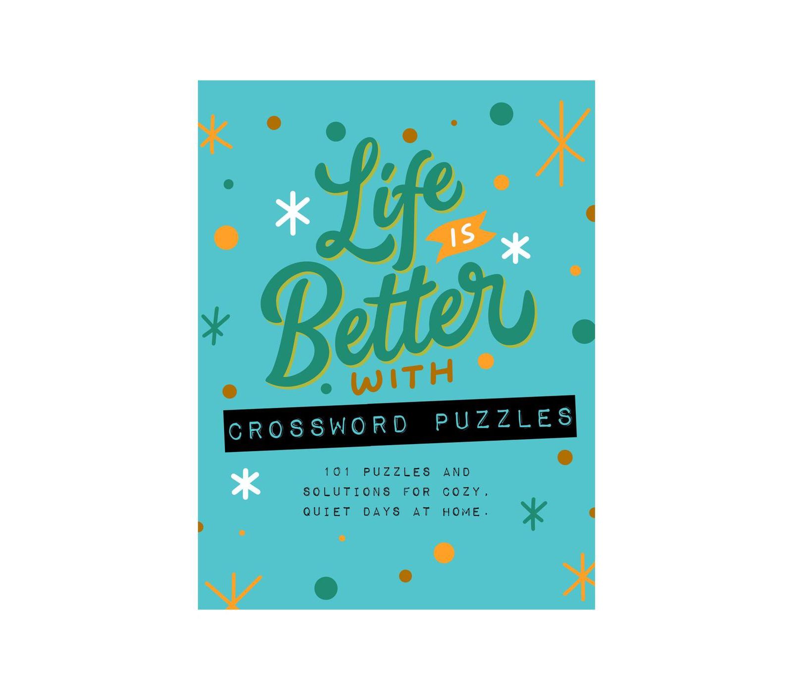 Книга с кроссвордами Life is Better with Crossword Puzzles Spiral Puzzle Pad