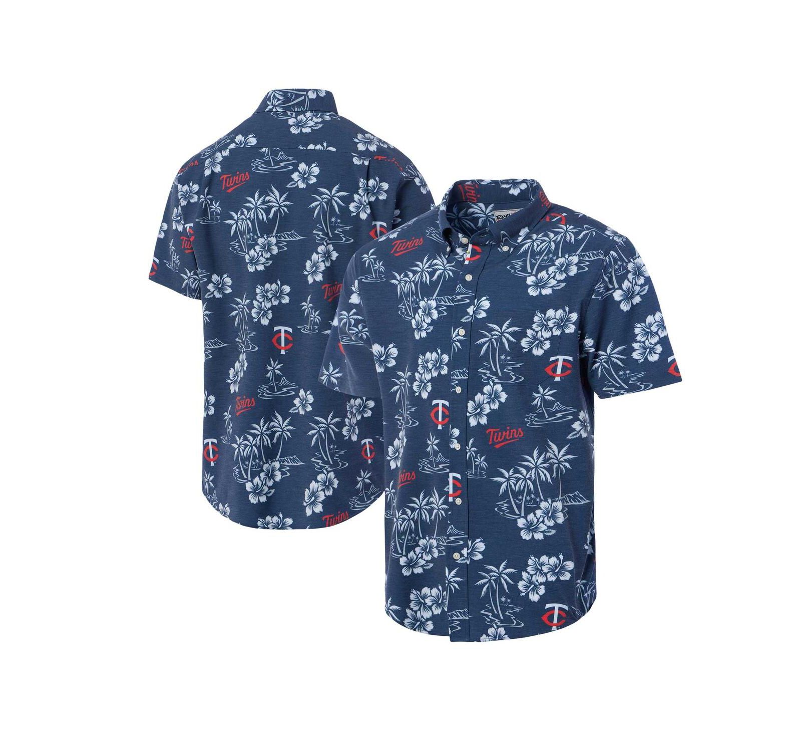 Reyn Spooner Men's Navy Minnesota Twins Kekai Button-Down Shirt
