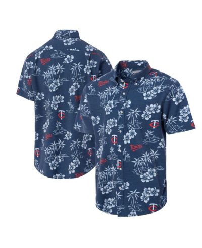 Мужская рубашка Reyn Spooner Navy Minnesota Twins Kekai Button-Down