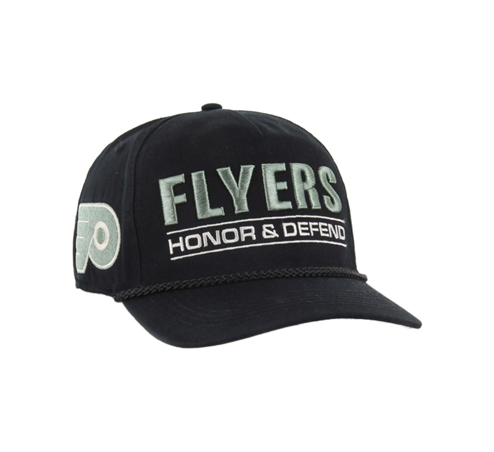 '47 Brand Men's Black Philadelphia Flyers OHT Military Appreciation Homeland Honor and Defend Hitch Adjustable Hat