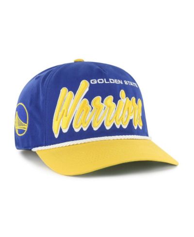 Мужская регулируемая кепка '47 Brand Royal/Gold Golden State Warriors Drop Shadow Rope Hitch