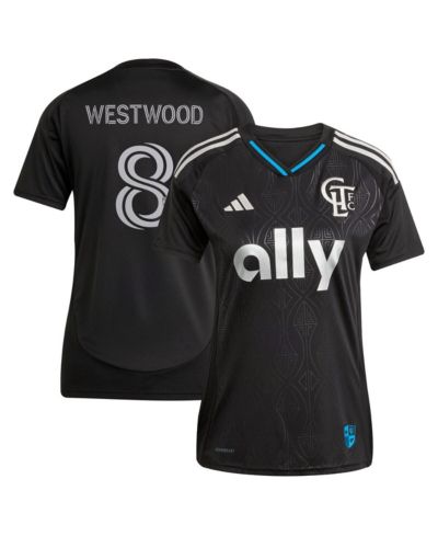 Adidas Women's Ashley Westwood Black Charlotte FC 2025 Fortress Kit Replica Player Jersey