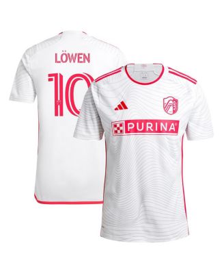 Adidas Men's Eduard Lowen White St. Louis City SC 2024 The Confluence Kit Replica Player Jersey
