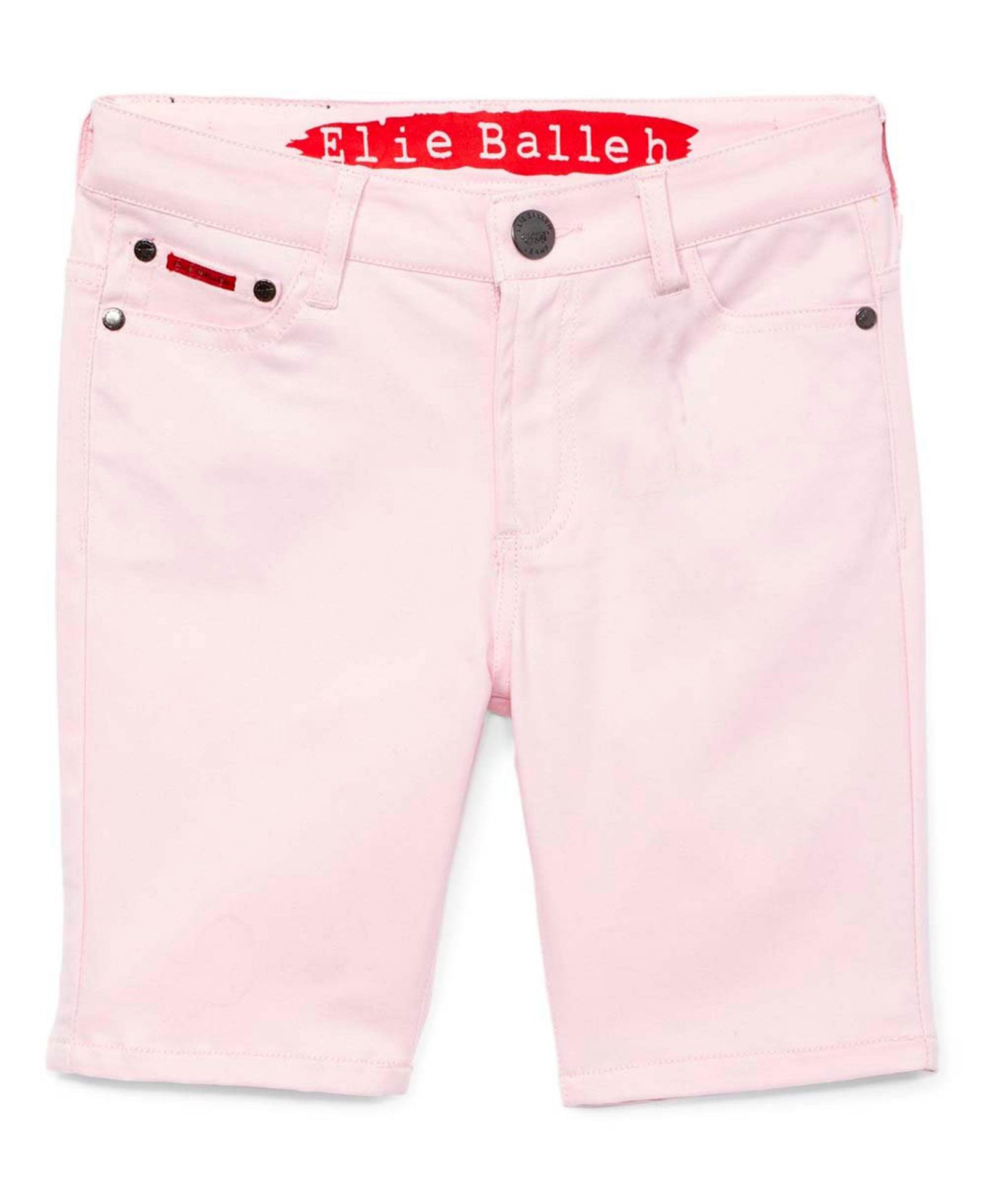 Elie Balleh Big Boys Pink Cotton Twill Short