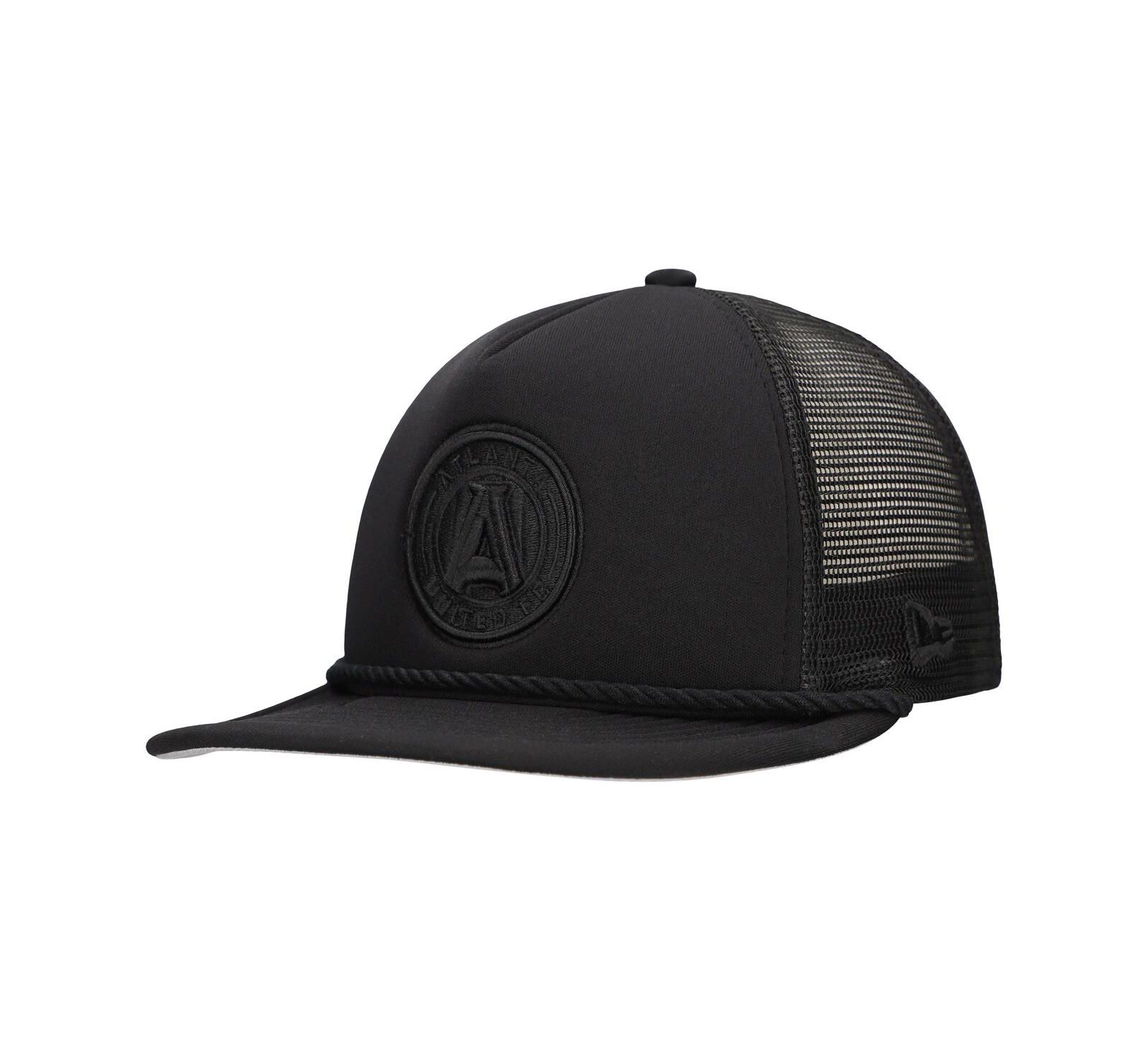 New Era Men's Black Atlanta United FC Active Tone Golfer Snapback Hat