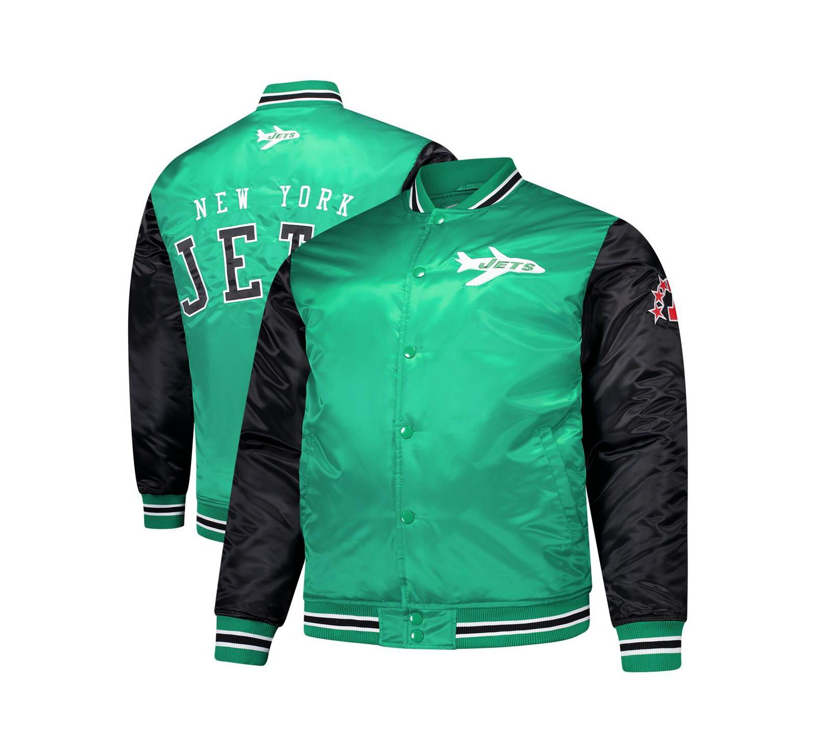 Mitchell & Ness Men's Kelly Green New York Jets Team Satin Jacket