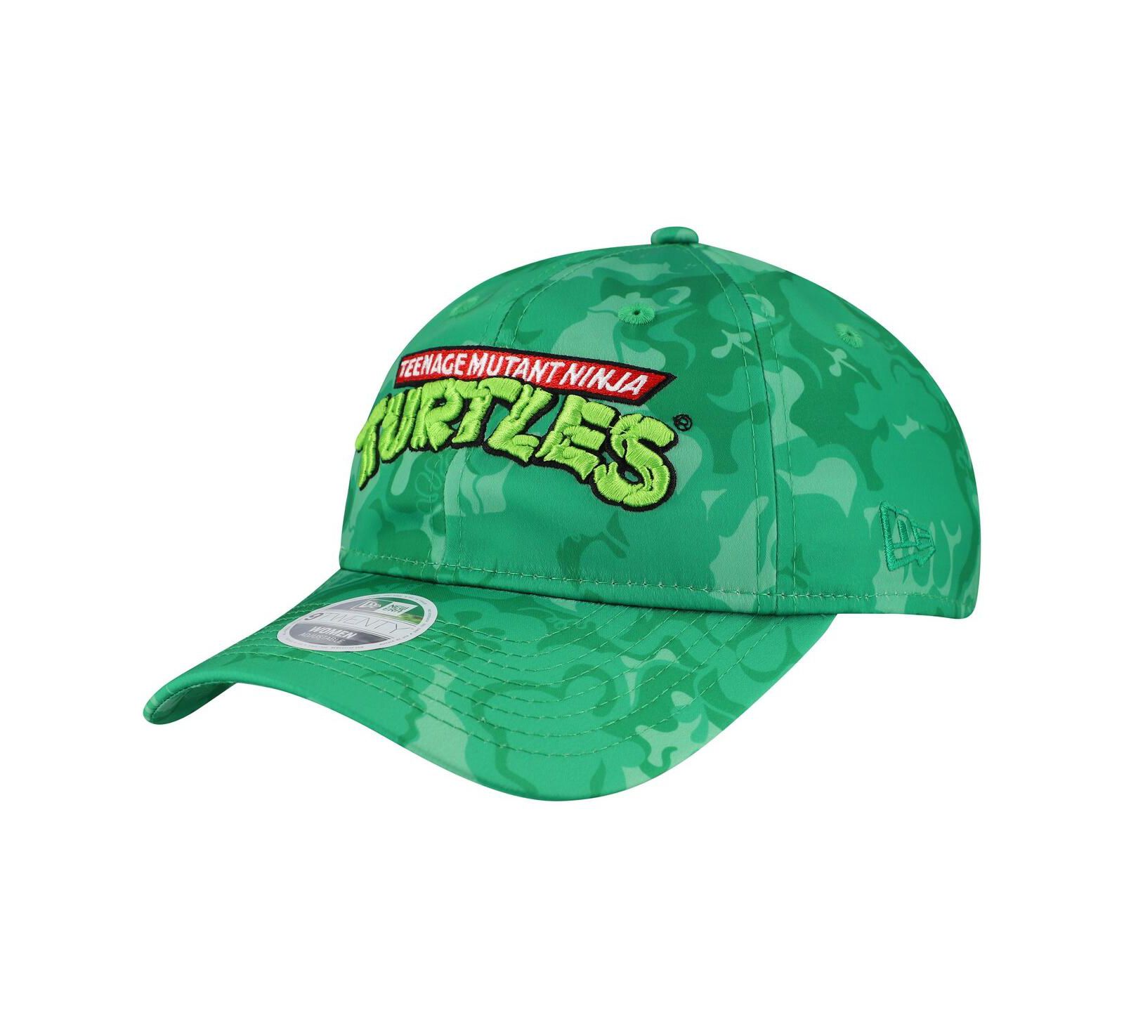Женская регулируемая кепка New Era Teenage Mutant Ninja Turtles, зеленая