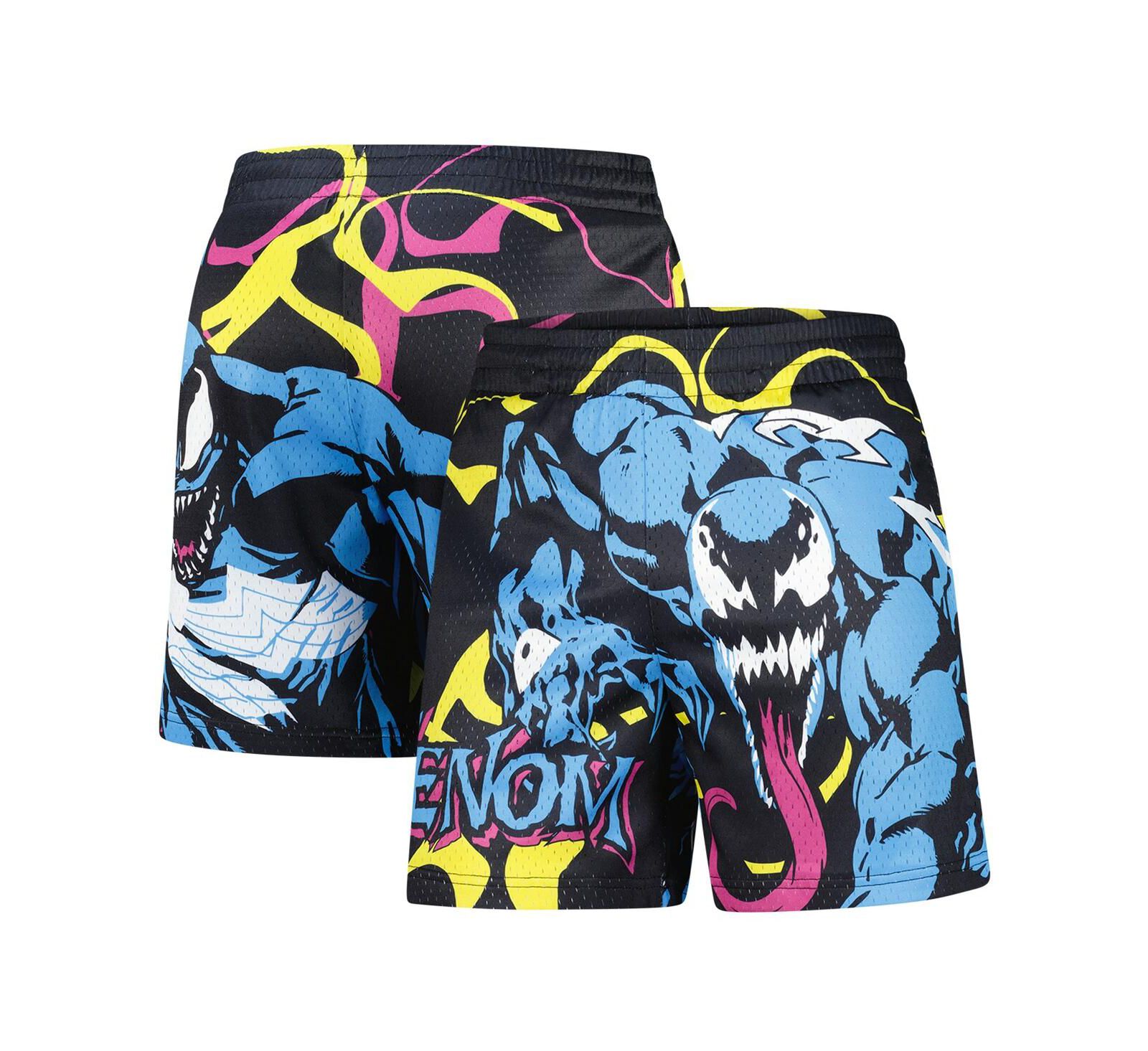 Lids Men's Black Venom Big Print Mesh Shorts