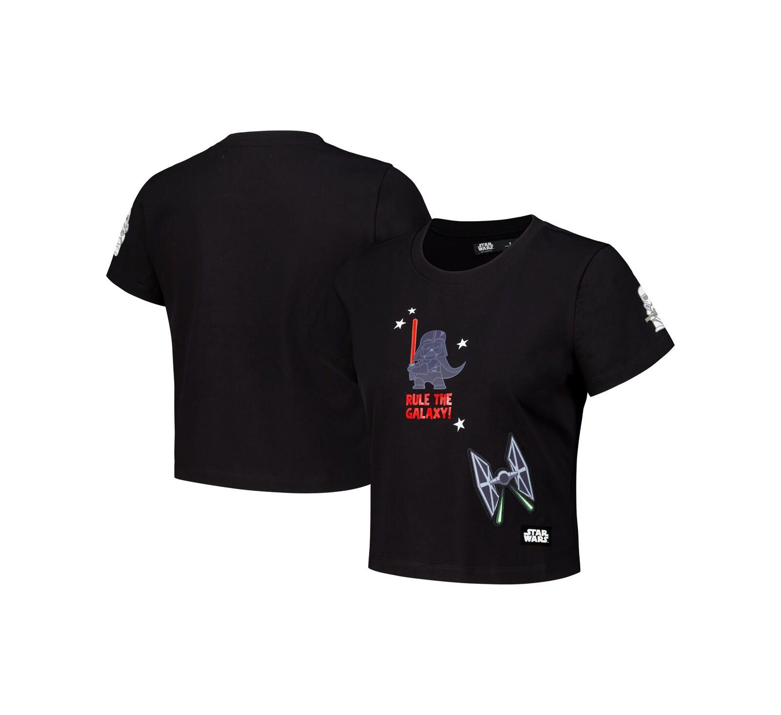 Freeze Max Women's Black Star Wars Babydoll Cropped T-Shirt