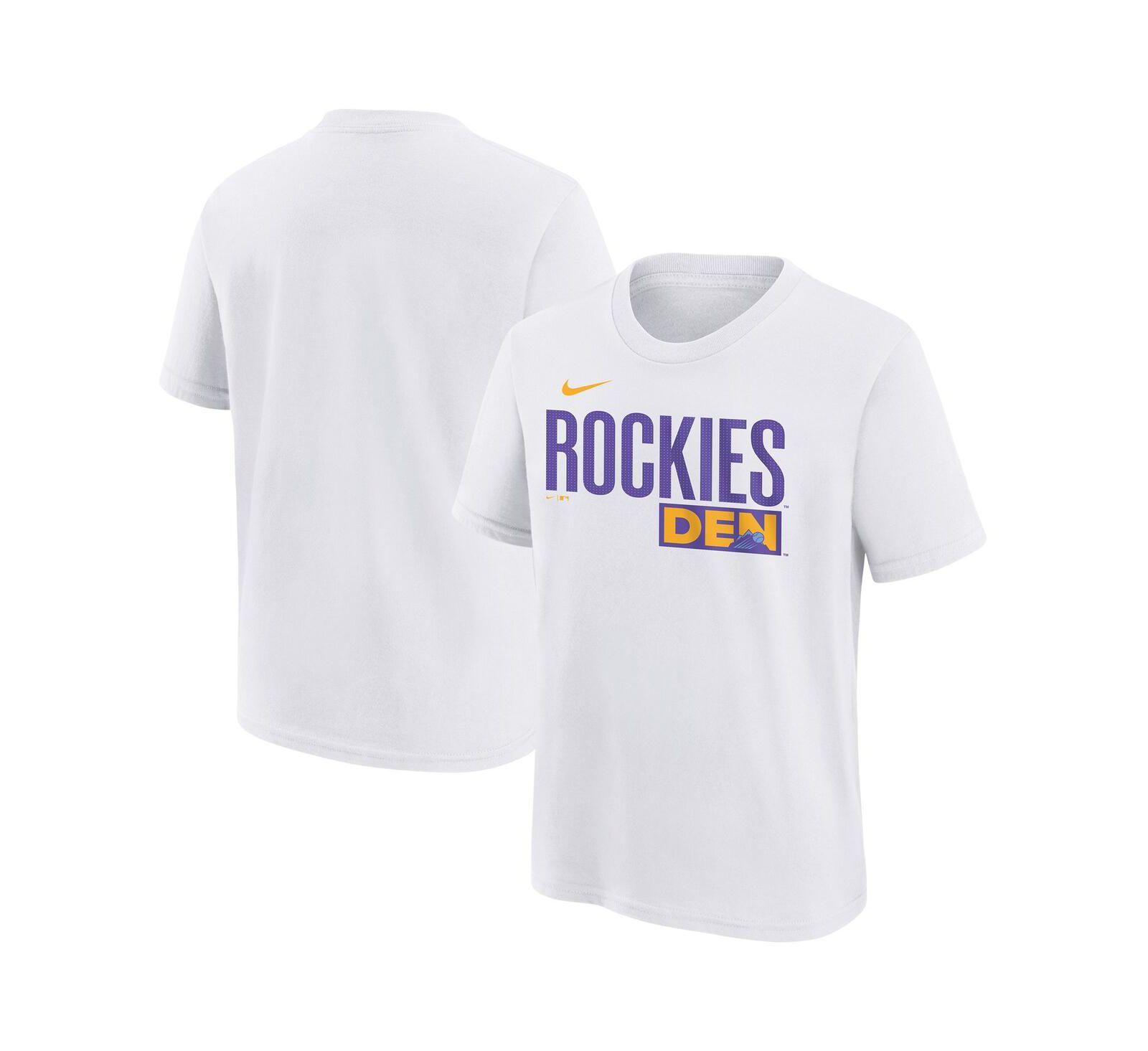 Nike Детская футболка Colorado Rockies 2025 City Connect Wordmark, White