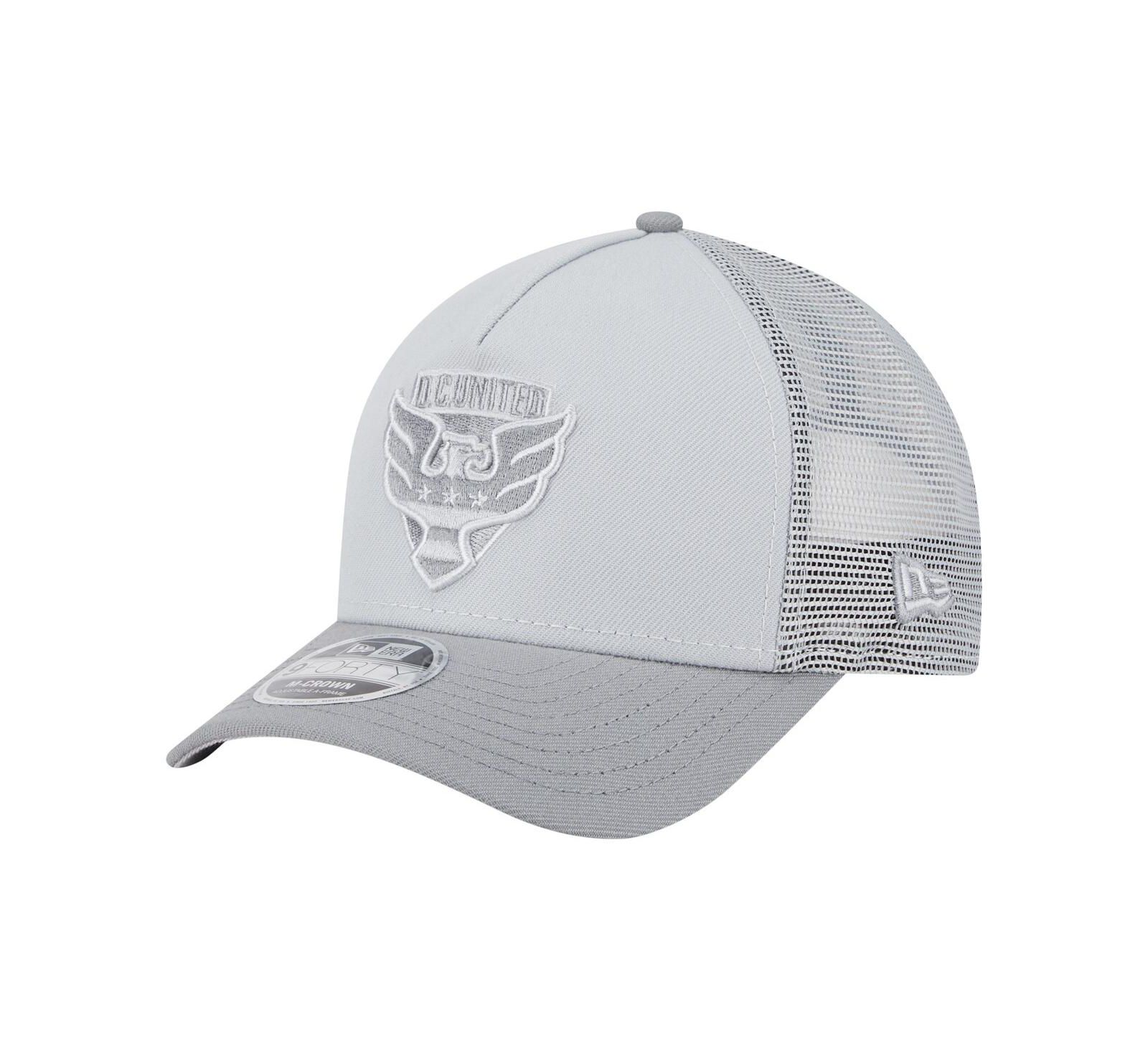 Мужская кепка New Era Gray D.C. United Color Pack 9FORTY A-Frame Adjustable Trucker Hat