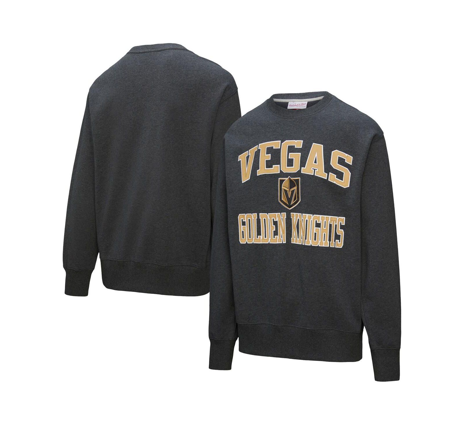 Мужское флисовое худи Mitchell & Ness Black Vegas Golden Knights Playoff Win Pullover
