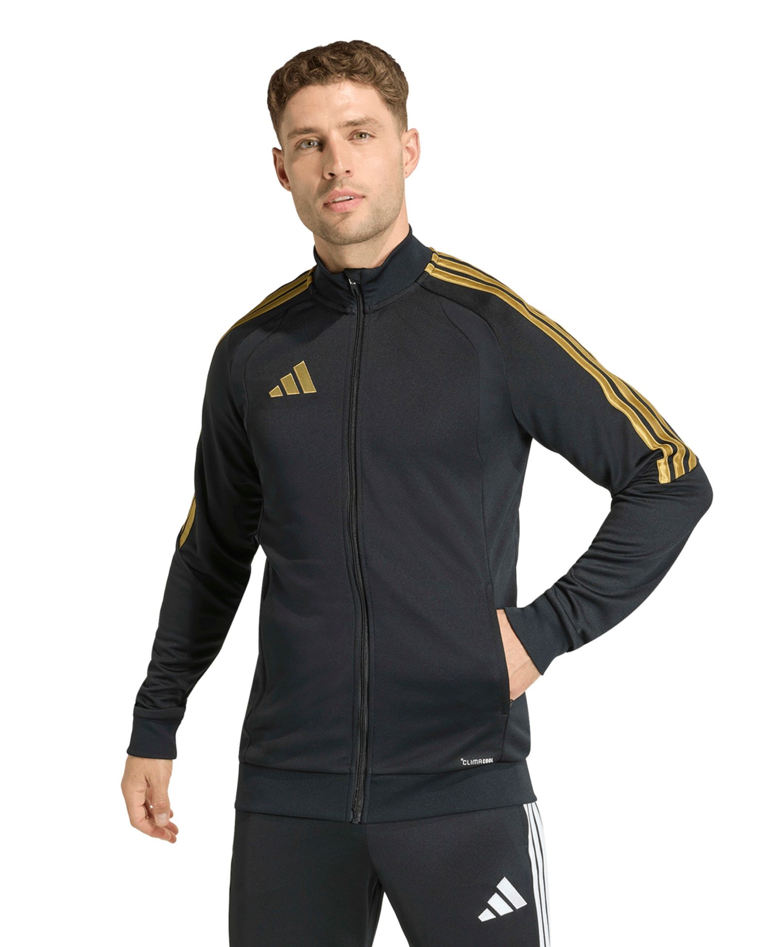 adidas Men's Metallic Tiro 26 League Stand-Up Collar Training Jacket