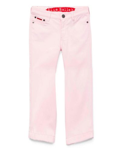 Elie Balleh Big Boys Pink Slim Fit 5 Pocket Twill Pants