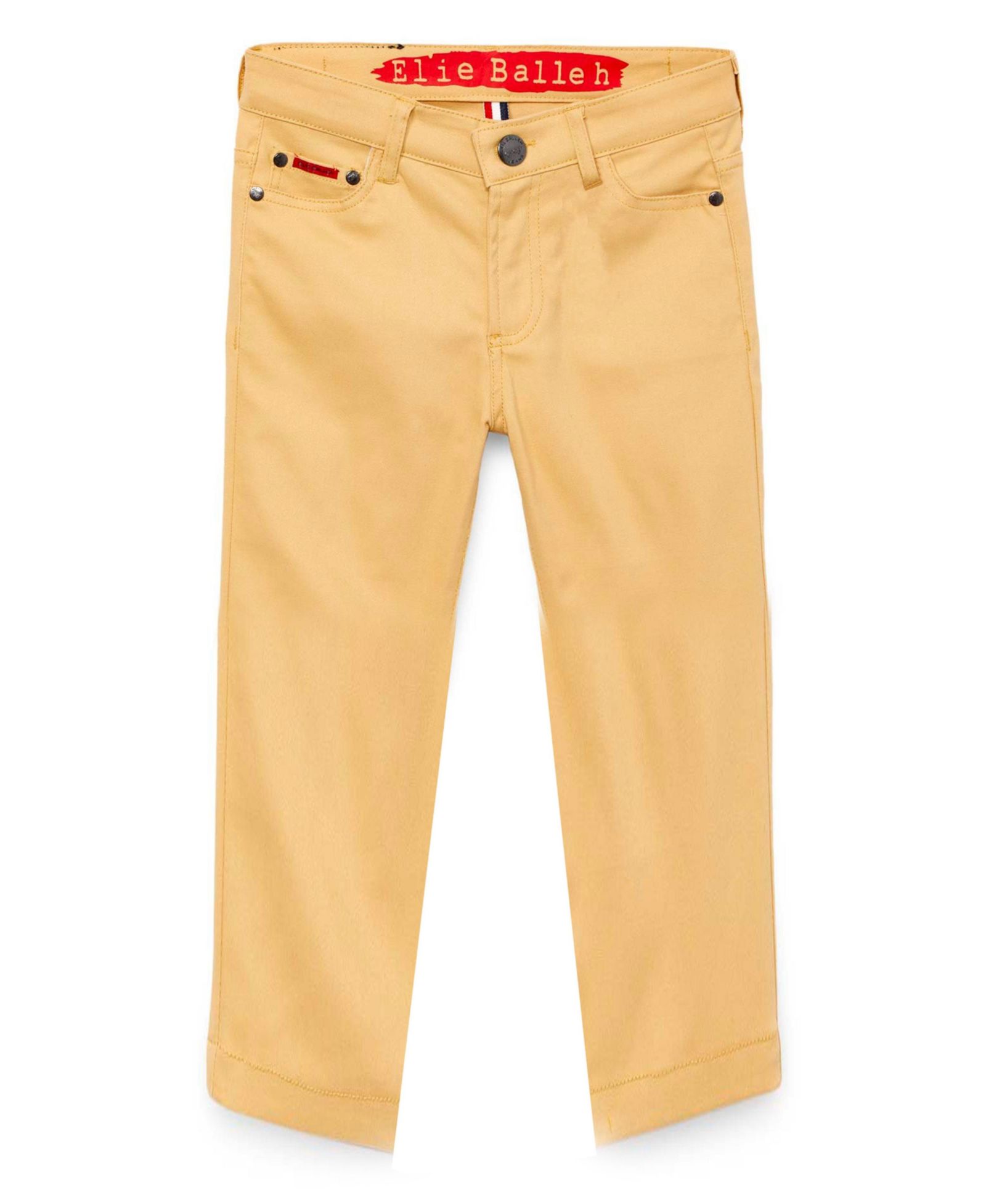 Elie Balleh Детские брюки из твила Slim Fit 5 Pocket Khaki