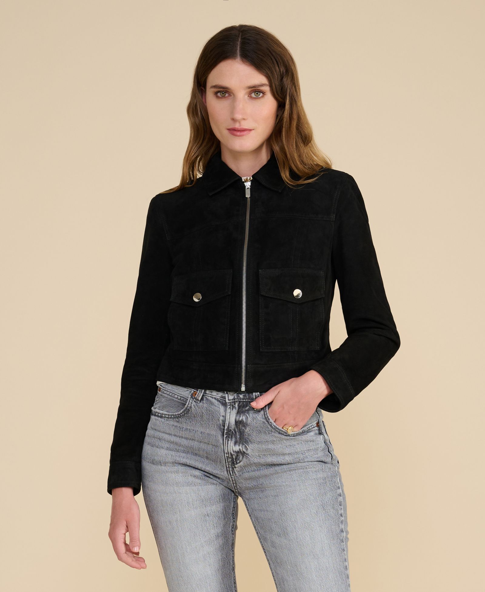Furniq UK Women's Isabella Suede Jacket