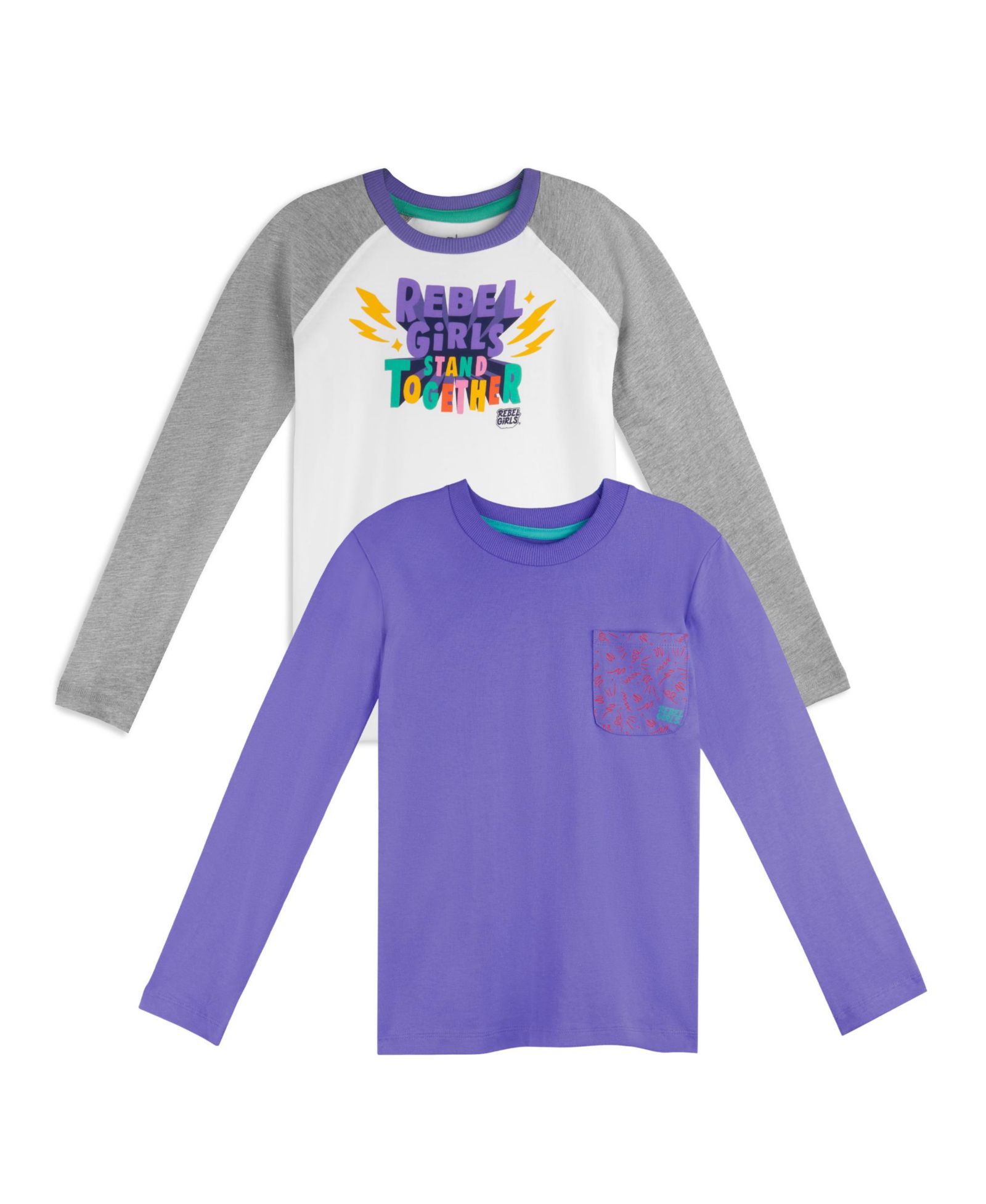 Mightly детский набор из 2-х хлопковых лонгсливов Rebel Fair Trade Organic Cotton