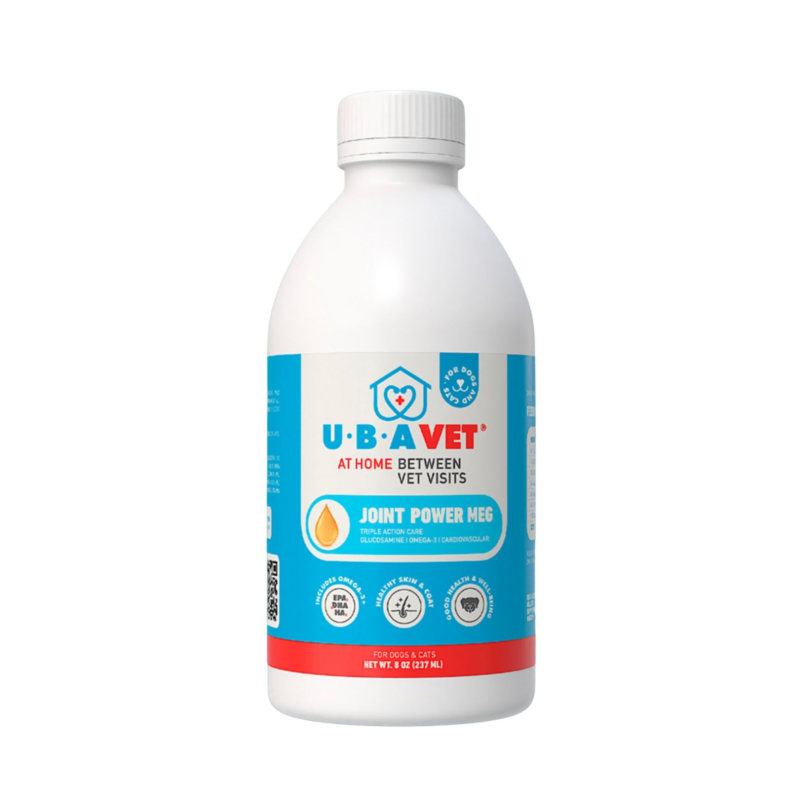 UBAVET Joint Power MEG Maximum Joint Support Liquid для собак и кошек (8.45 fl oz/250 ml)