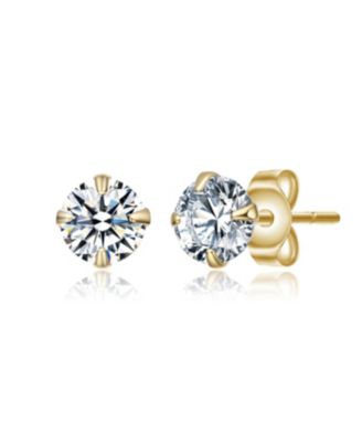 GiGiGirl Round Cubic Zirconia Stud Earrings