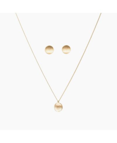 Набор из колье-подвески и серег Bearfruit Jewelry Sterling Plated Madeleine