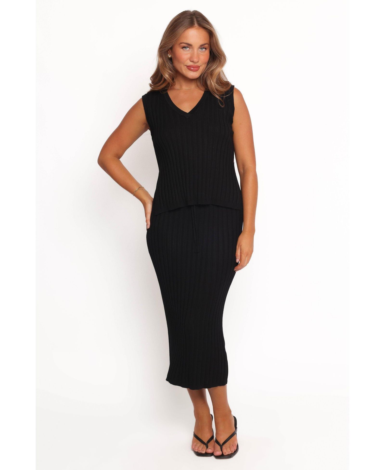 Женский комплект из трикотажной юбки Petal and Pup Richelle Ribbed Knit