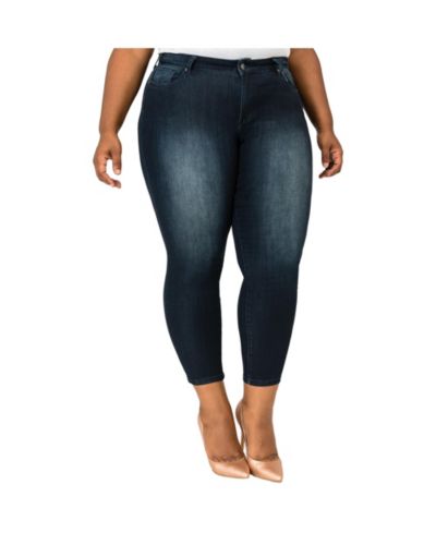 Джинсы Poetic Justice Plus Size Curvy-Fit Cropped Skinny