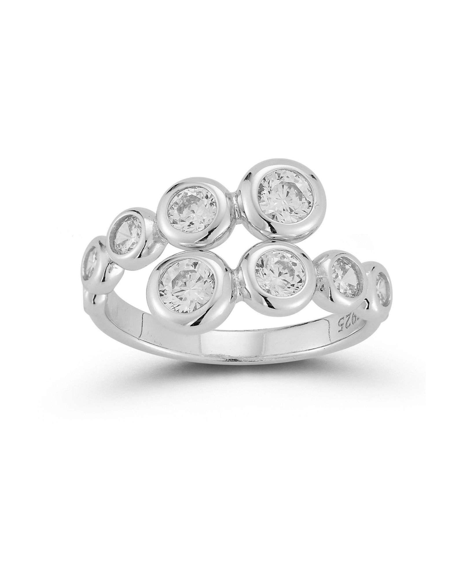 Кольцо Rachel Zoe Plated Sterling Graduated Bypass