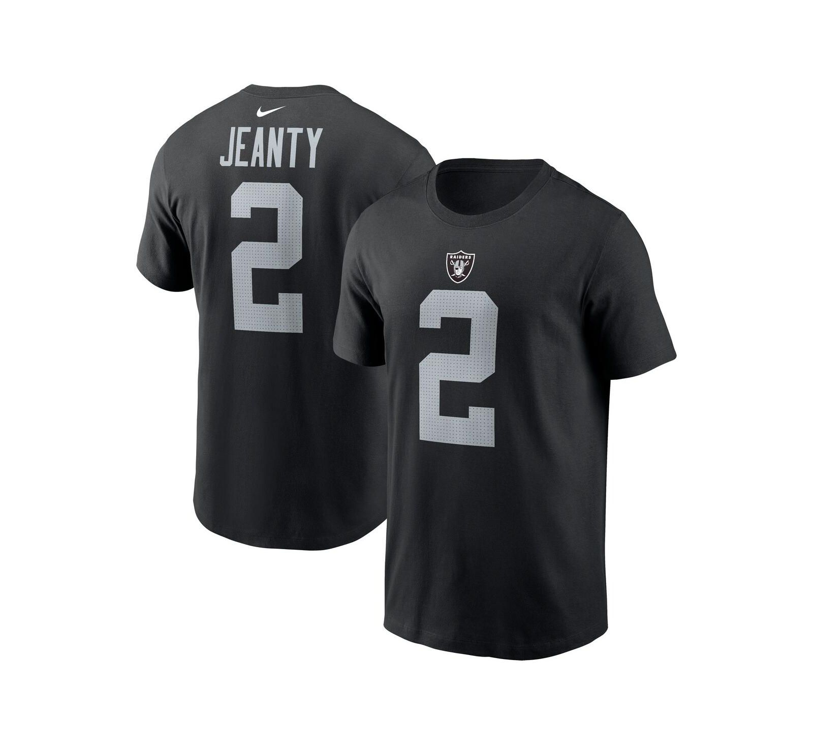 Nike Men's Ashton Jeanty Black Las Vegas Raiders 2025 NFL Draft First Round Pick Name & Number T-Shirt