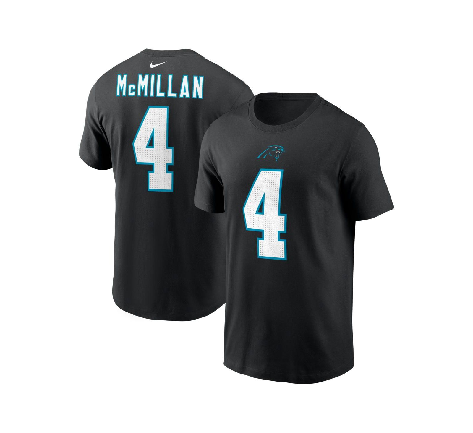 Мужская футболка Nike Black Carolina Panthers Name & Number
